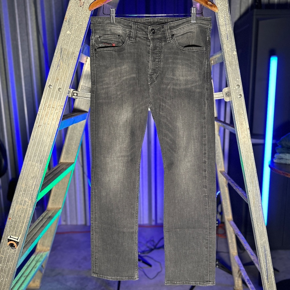 Diesel Viker Straight Leg Black/Dark Grey 30x32 Wash 00823